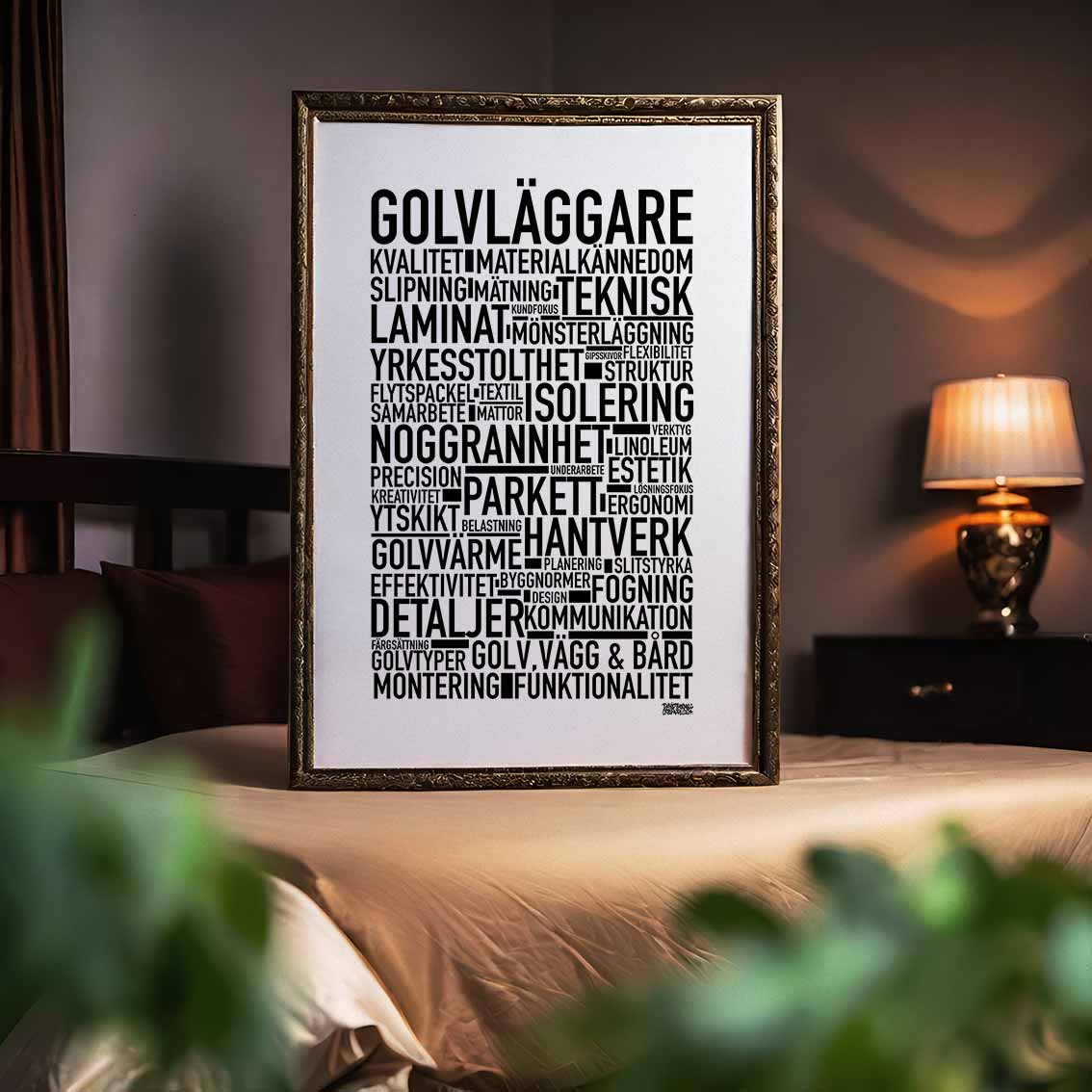 Golvläggare Text Poster