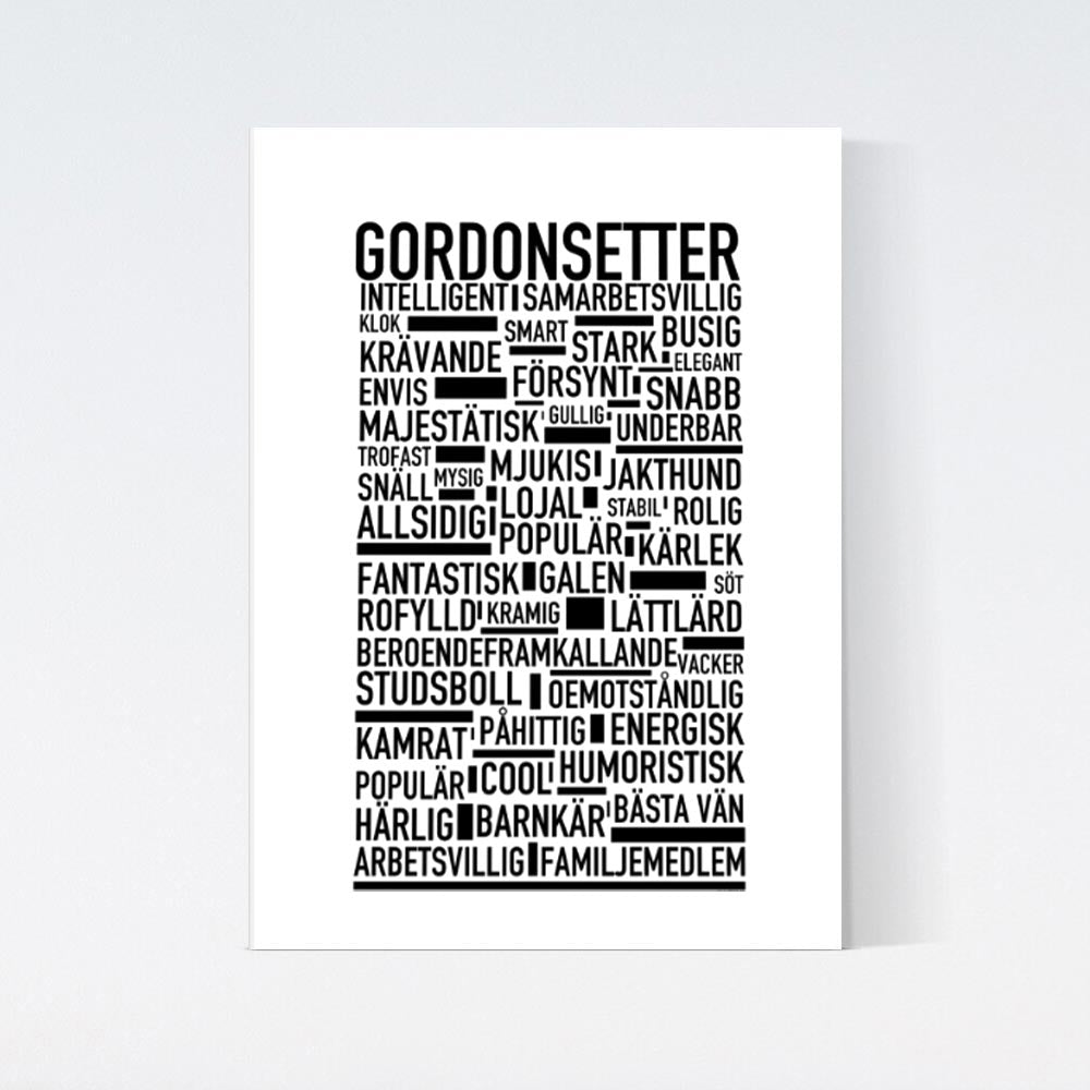 Gordonsetter Text Poster