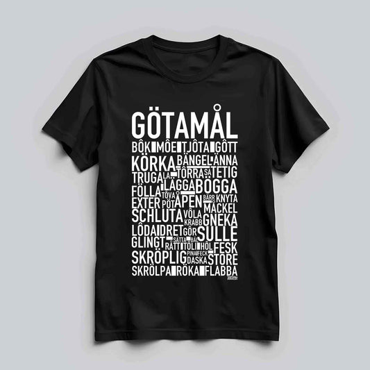 Götamål Dialekt Text T-shirt