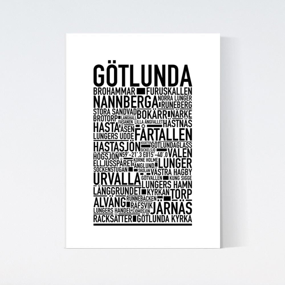 Götlunda Text Poster