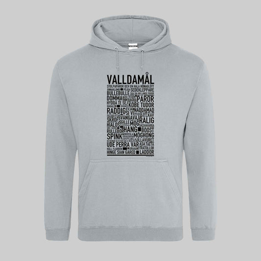 Valldamål Dialekt Text Hoodie