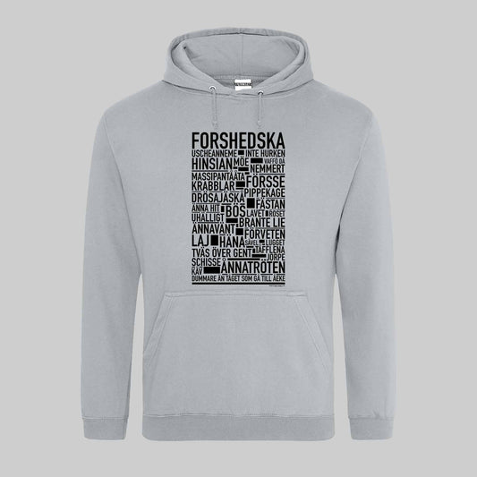 Forshedska Dialekt Text Hoodie