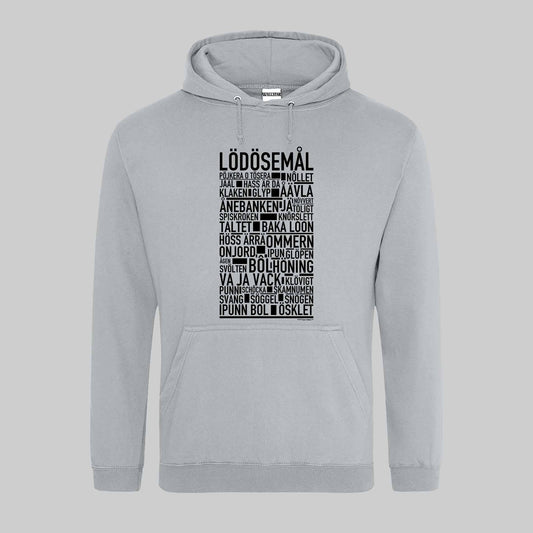 Lödösemål Dialekt Text Hoodie