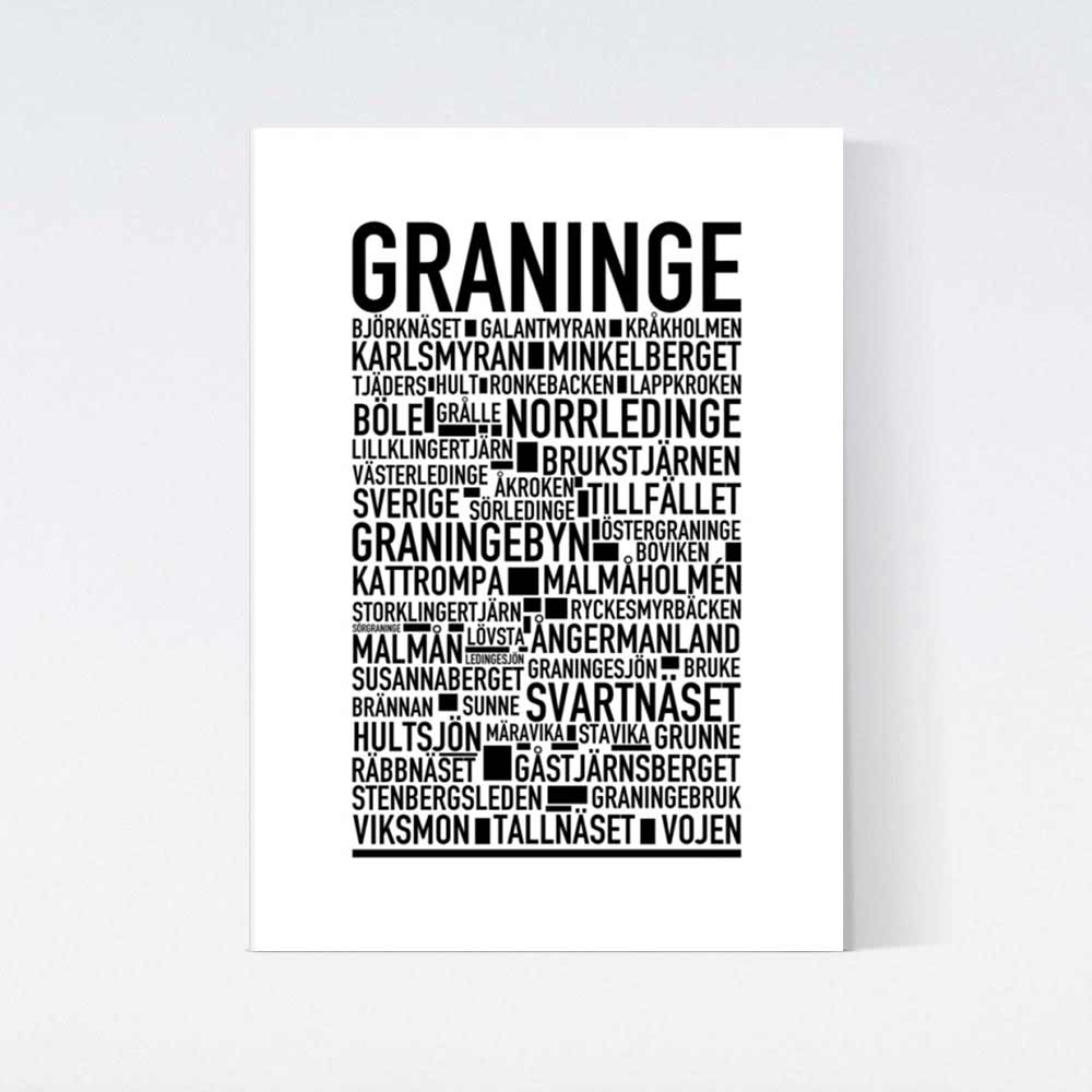 Graninge Text Postern