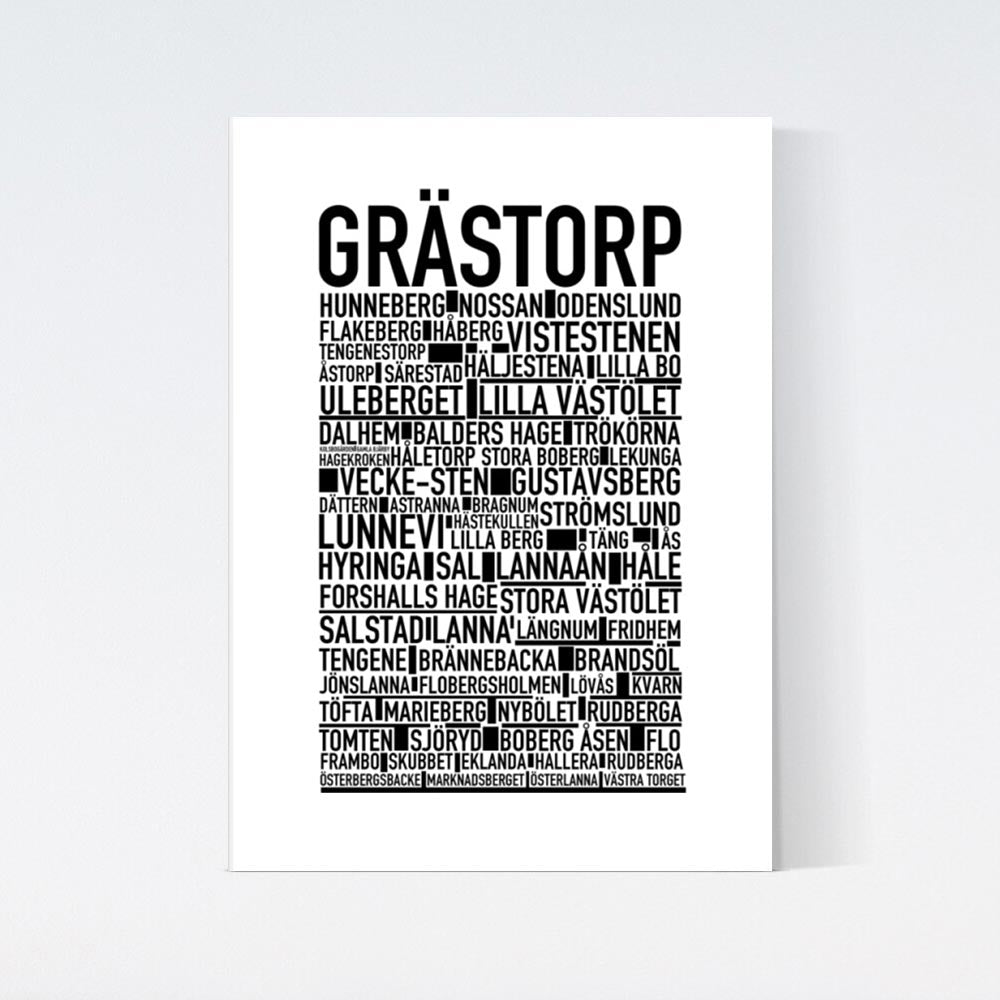 Grästorp Text Poster