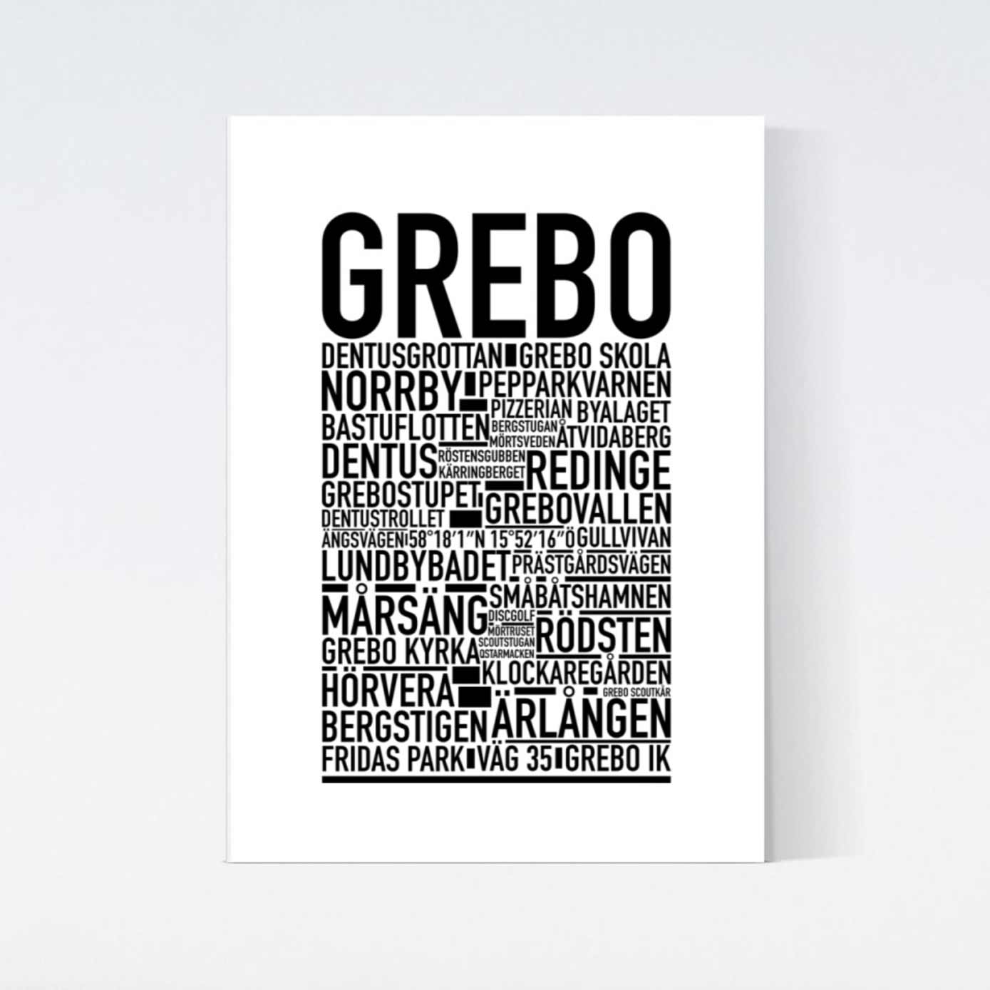 Grebo Text Postern