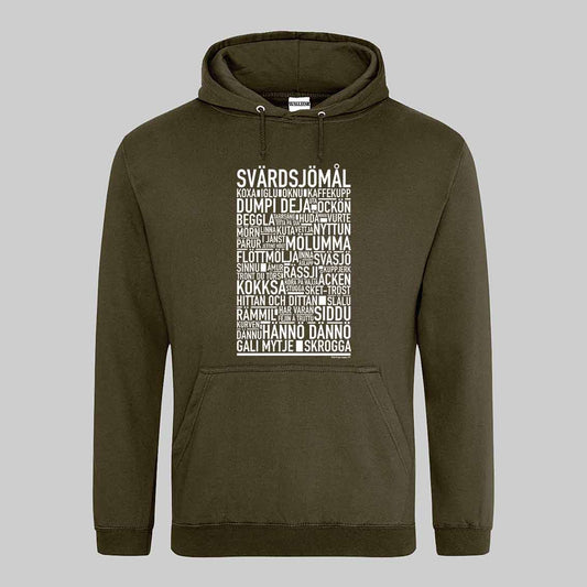 Svärdsjömål Dialekt Text Hoodie
