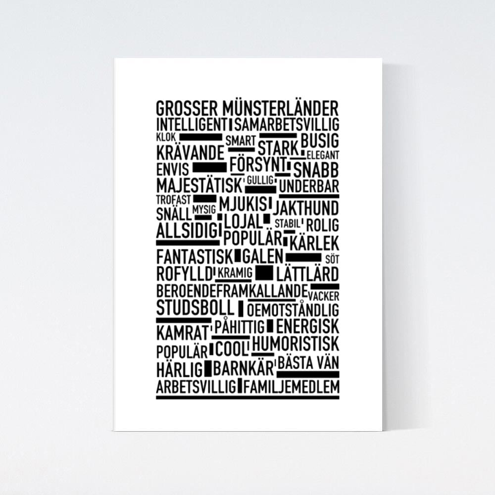 Grosser Münsterländer Text Poster