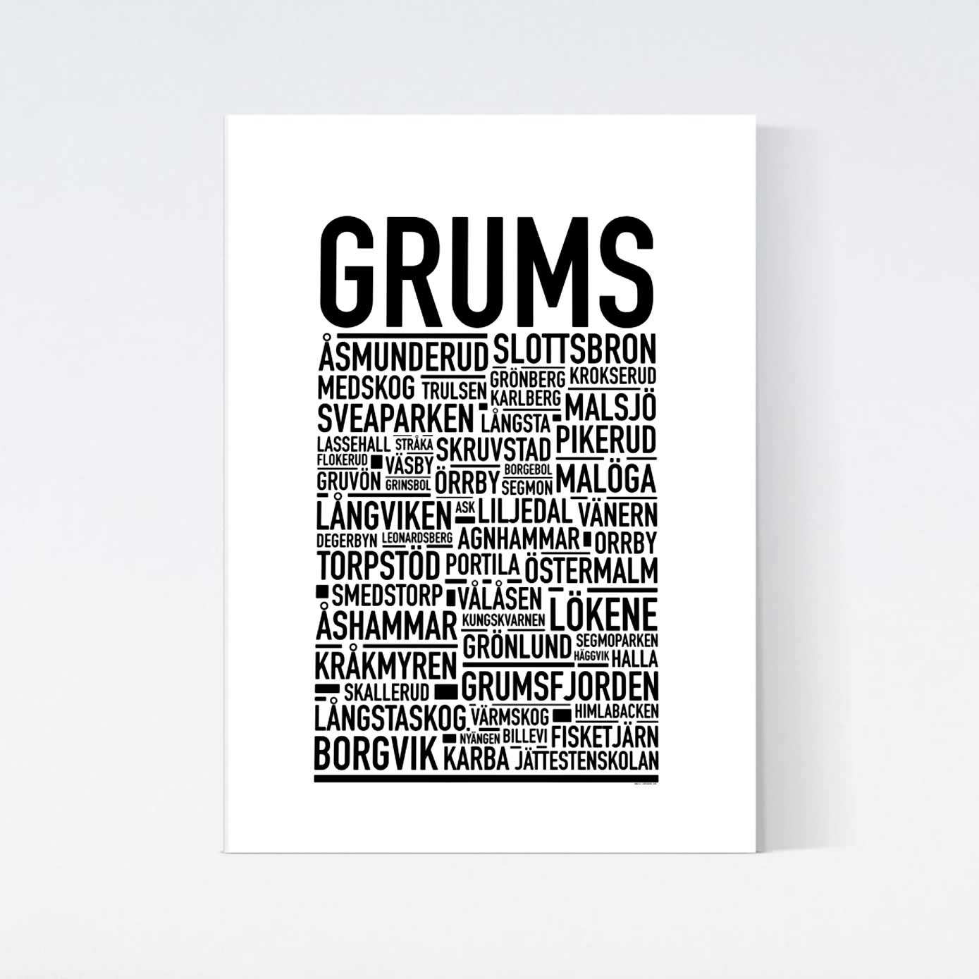 Grums Text Poster
