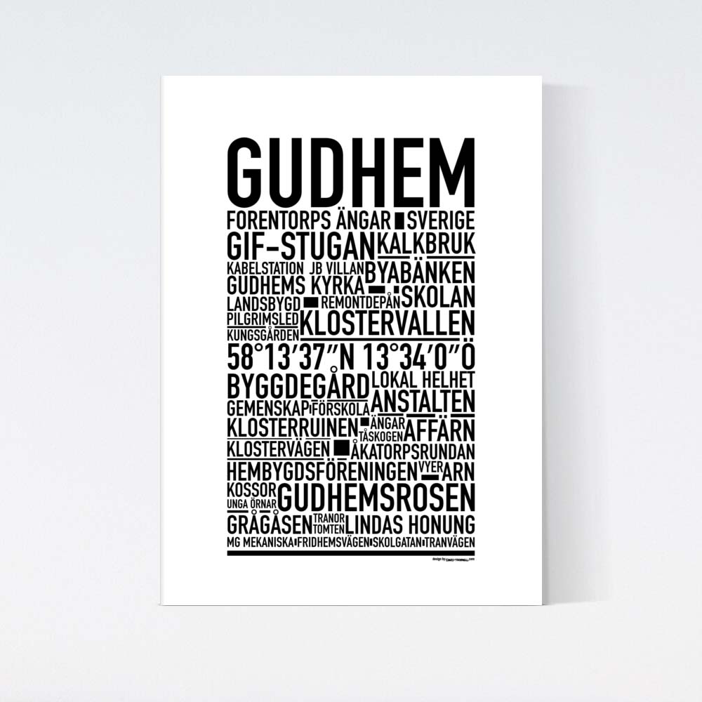 Gudhem Text Poster