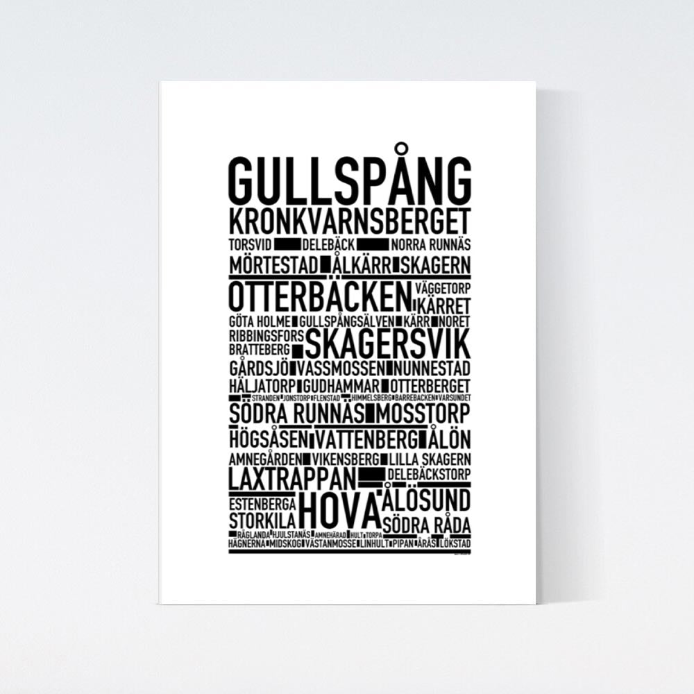 Gullspång Text Poster