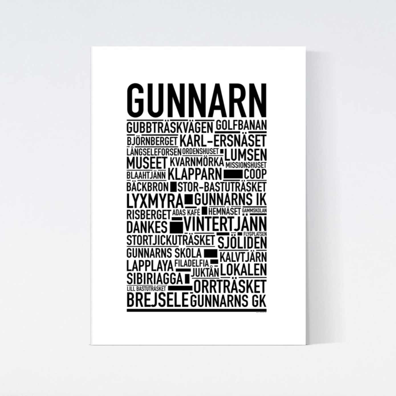 Gunnarn Text Poster