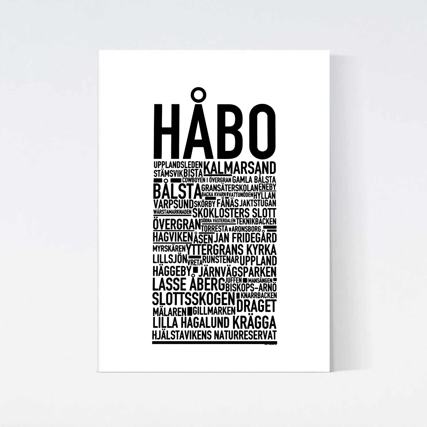 Håbo Text Poster
