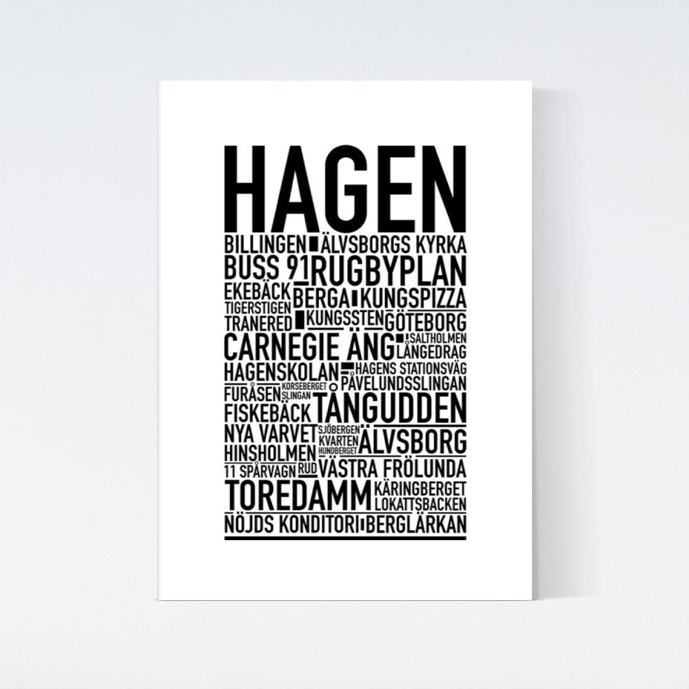 Hagen Text Poster