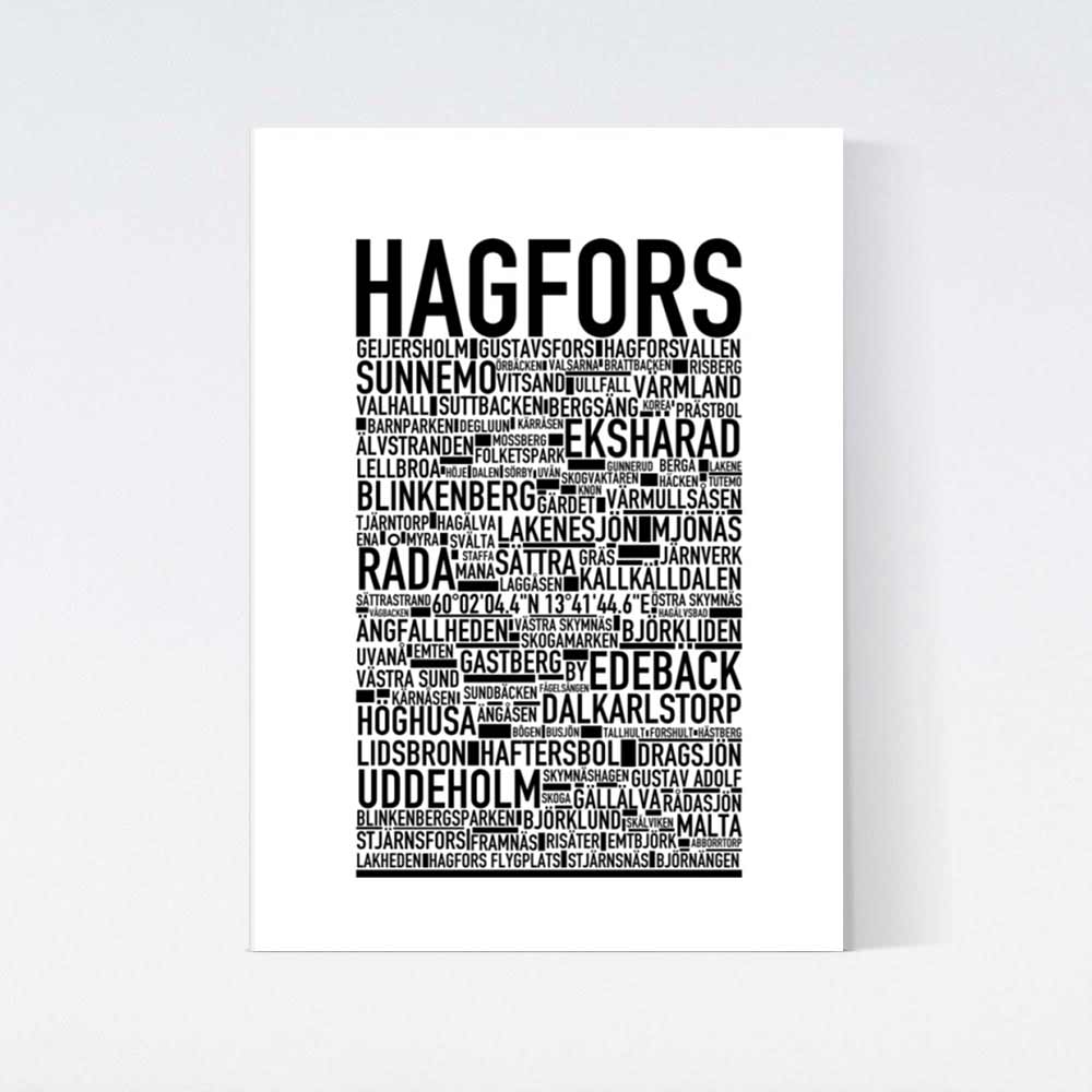 Hagfors Text Poster