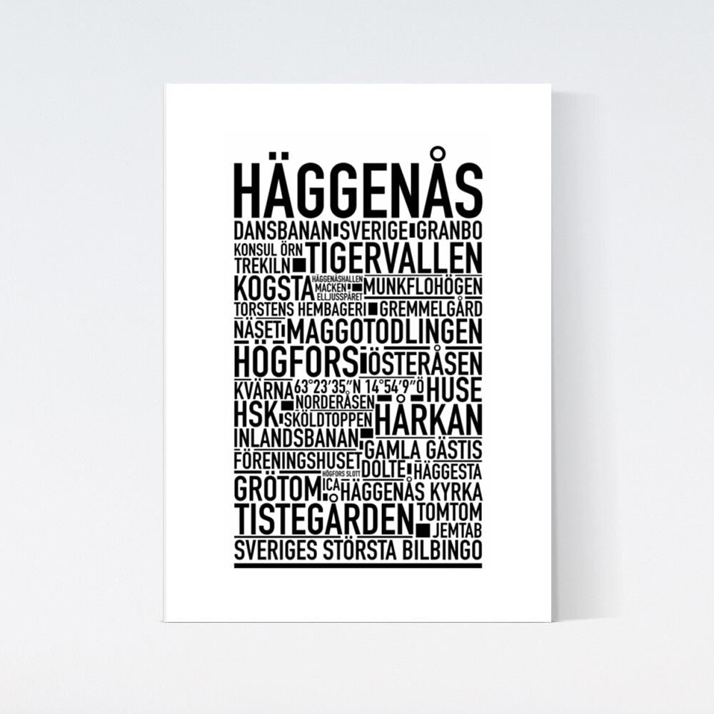 Häggenås Text Poster