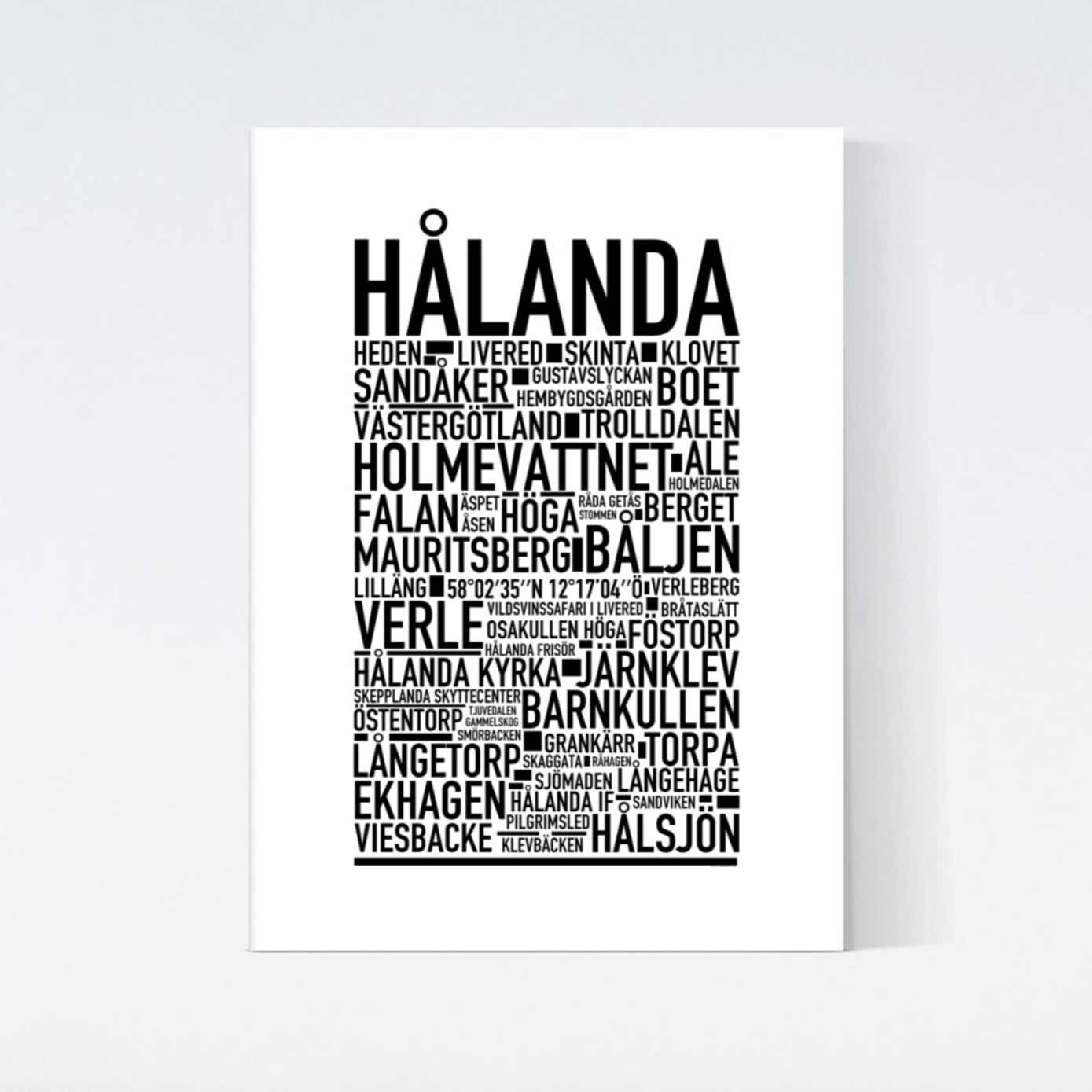 Hålanda Text Poster