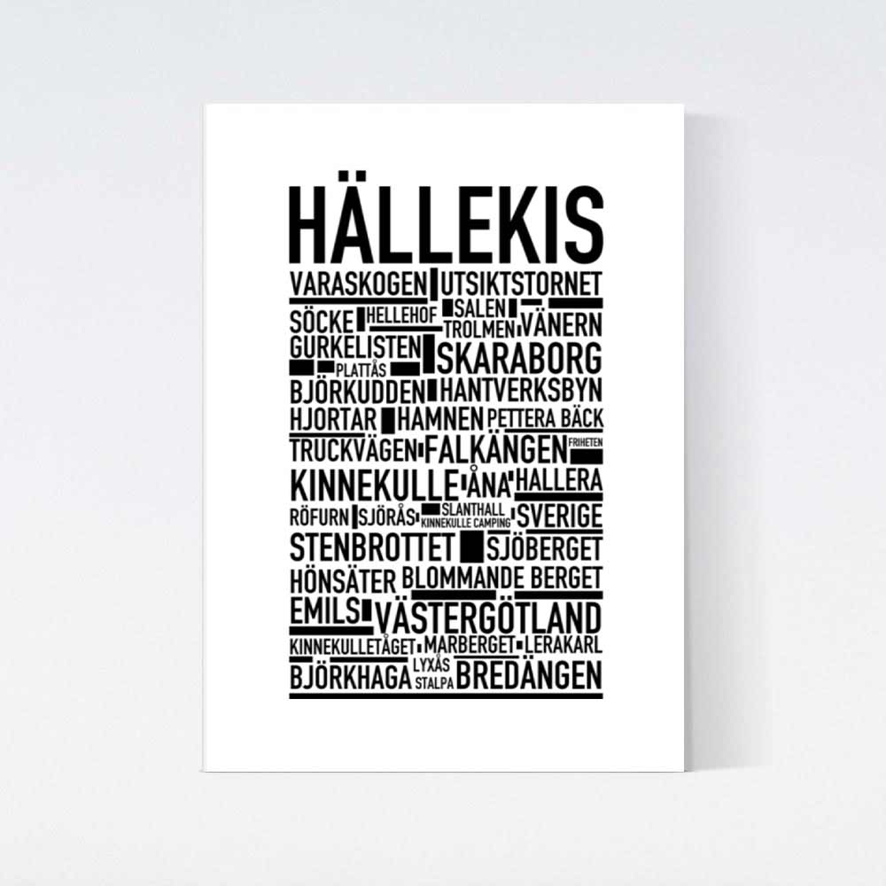 Hällekis Text Poster