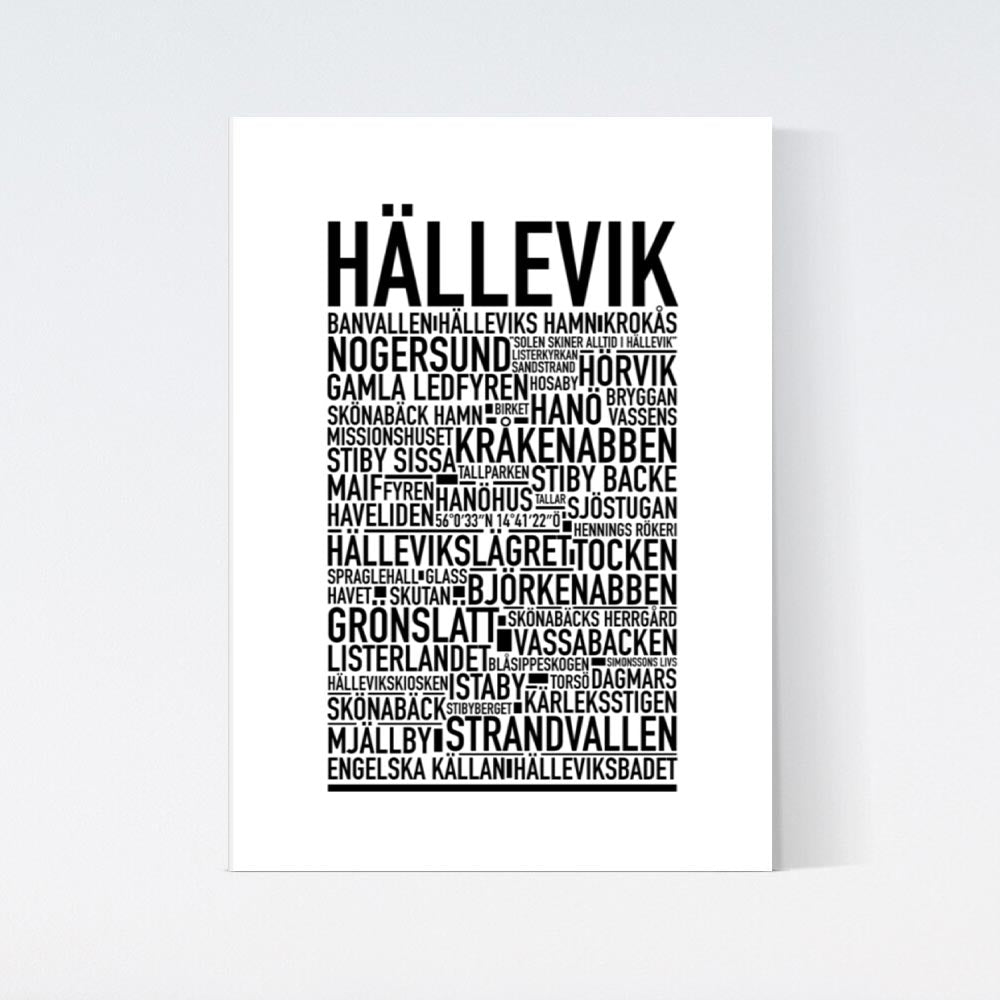 Hällevik Text Poster