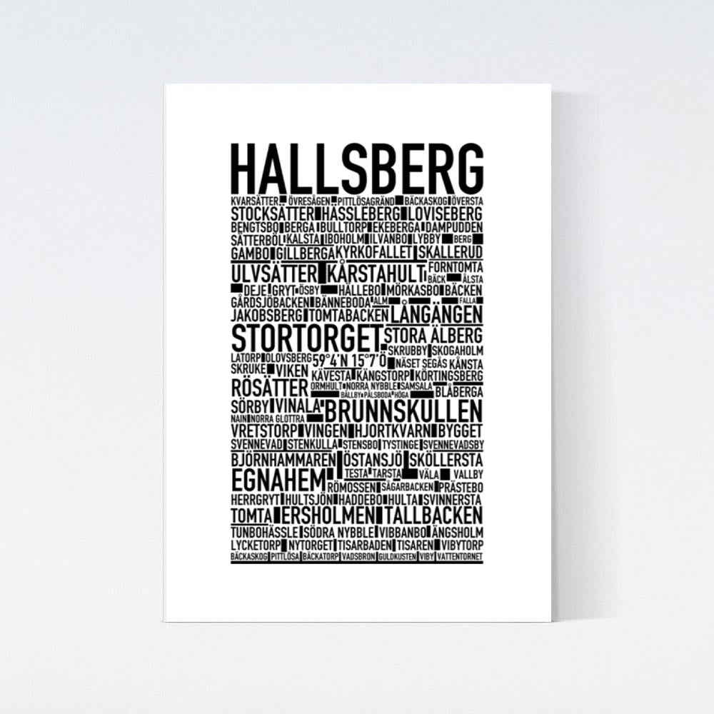 Hallsberg Text Poster