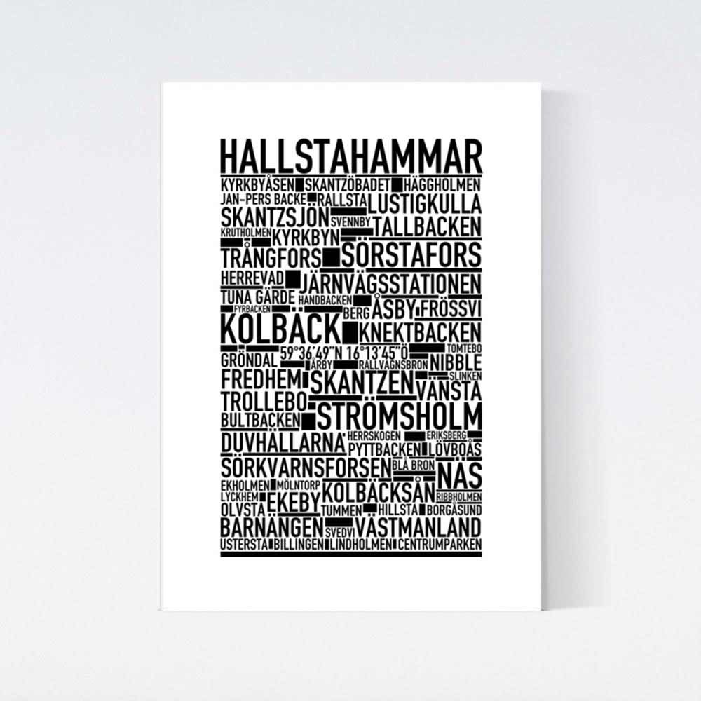 Hallstahammar Text Poster