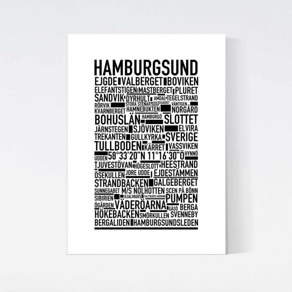 Hamburgsund Text Poster