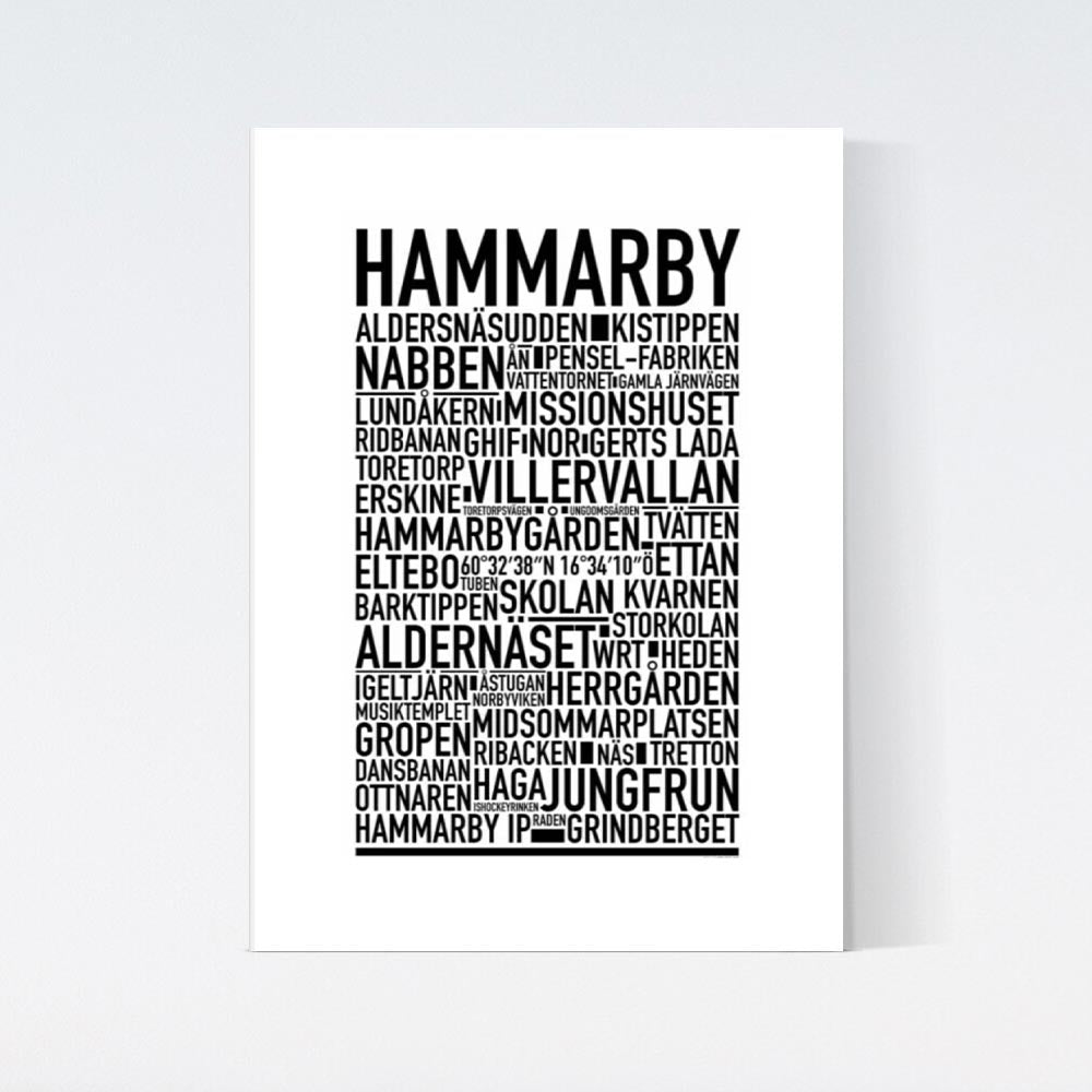 Hammarby Text Poster