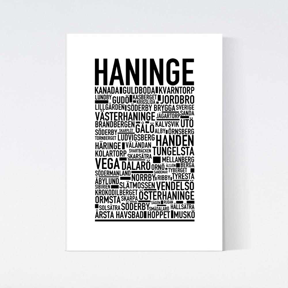 Haninge Text Poster