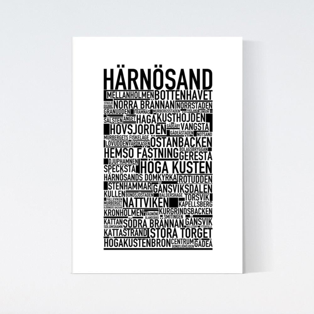 Härnösand Text Poster