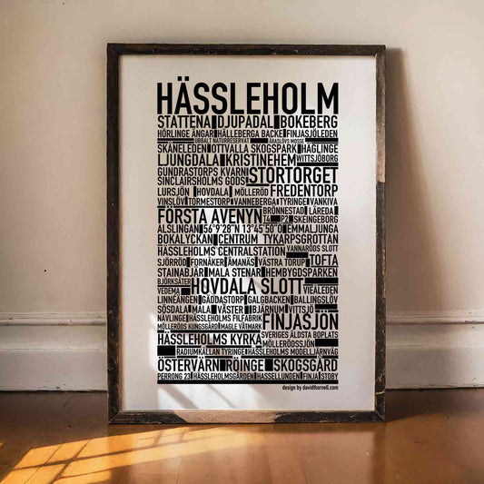 Hässleholm Text Poster