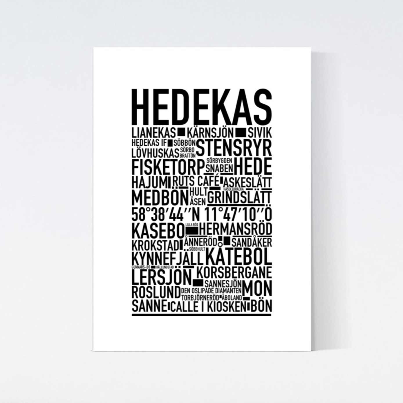 Hedekas Text Poster