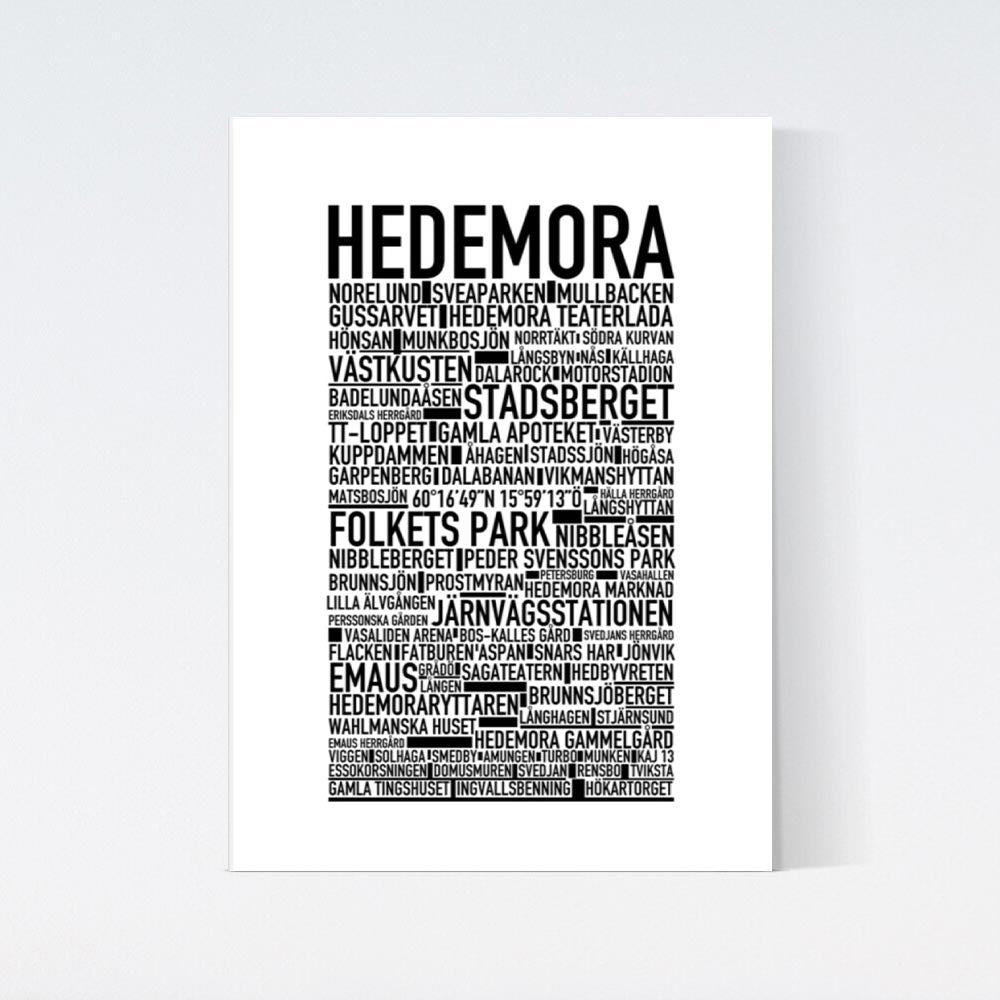Hedemora Text Poster