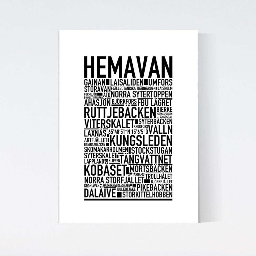 Hemavan Text Poster