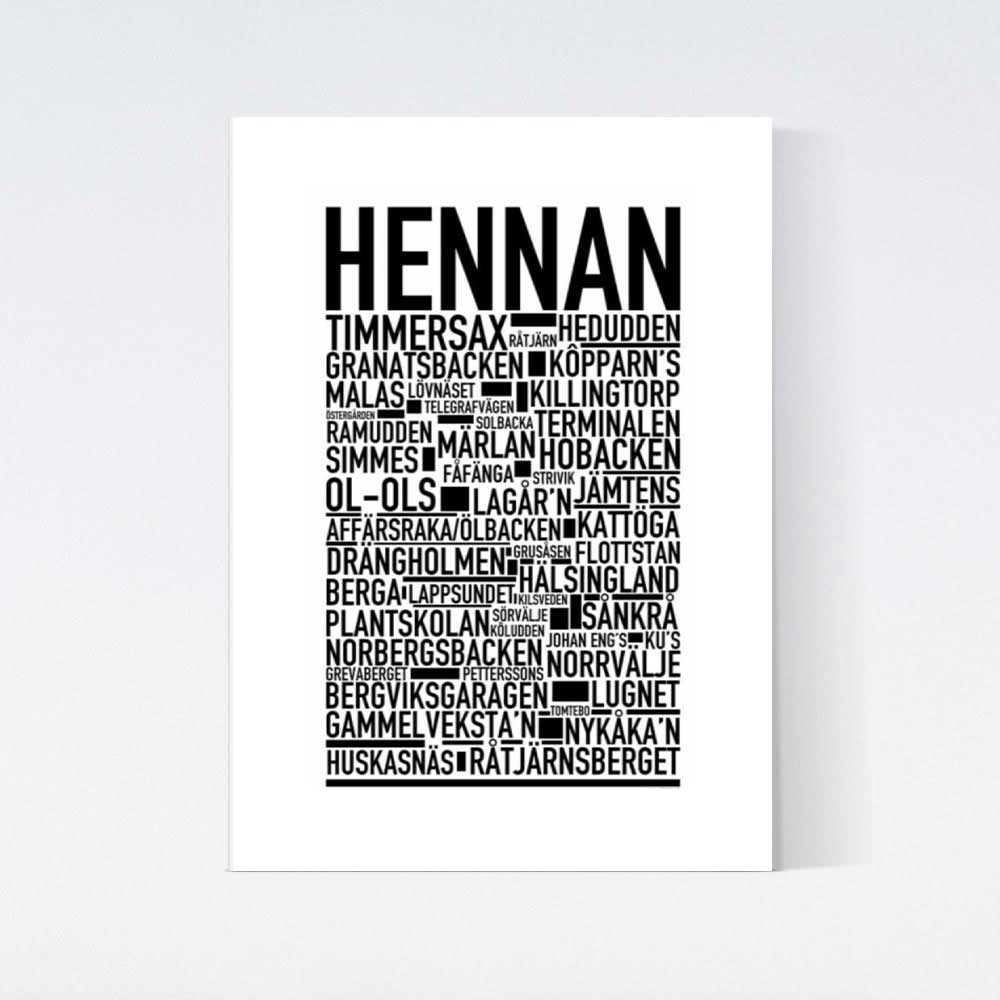 Hennan Text Poster