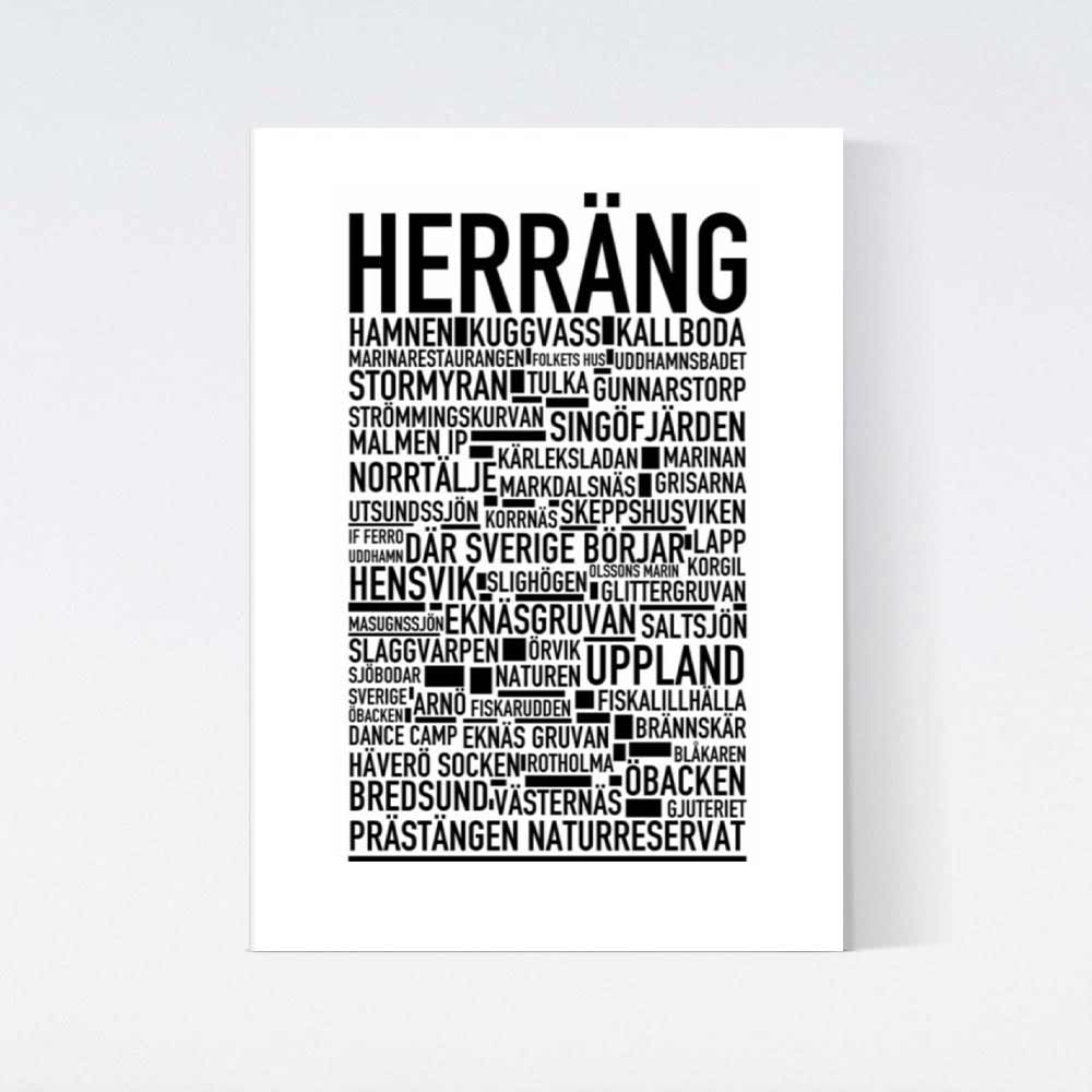 Herräng Text Poster