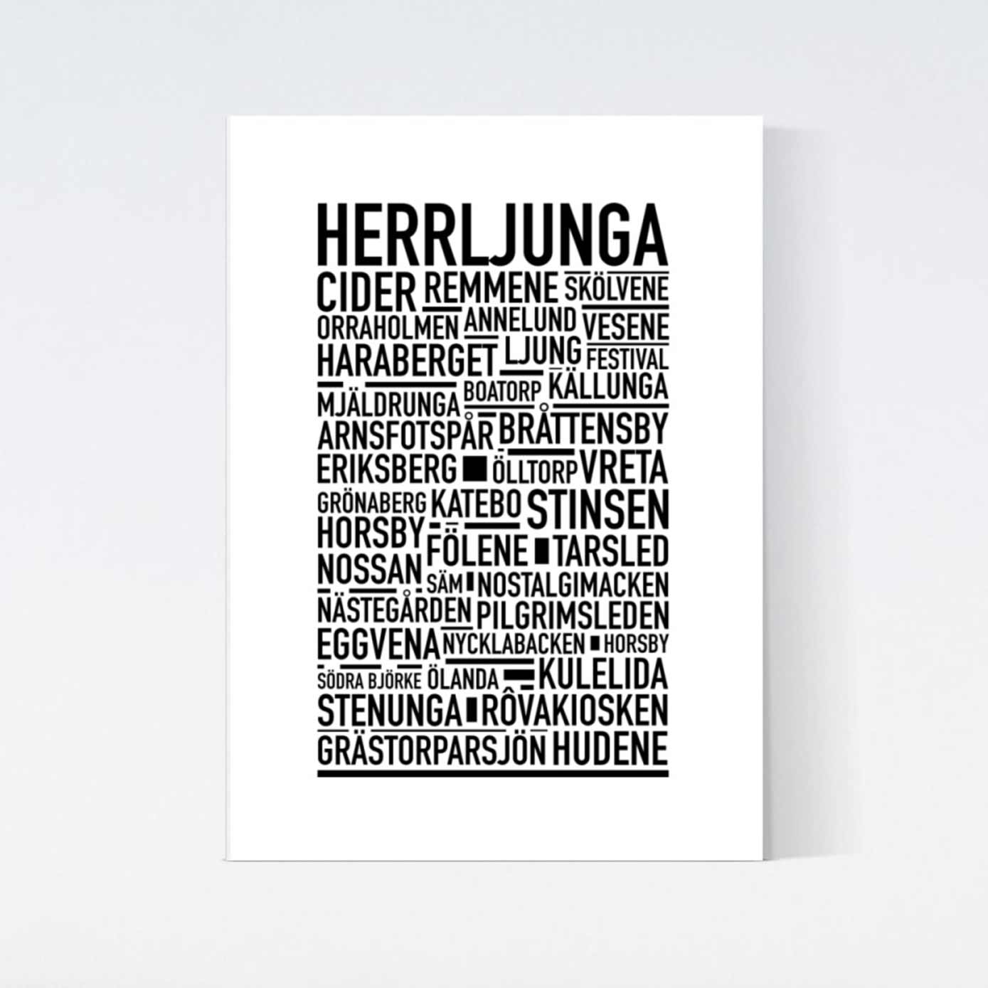 Herrljunga Text Poster