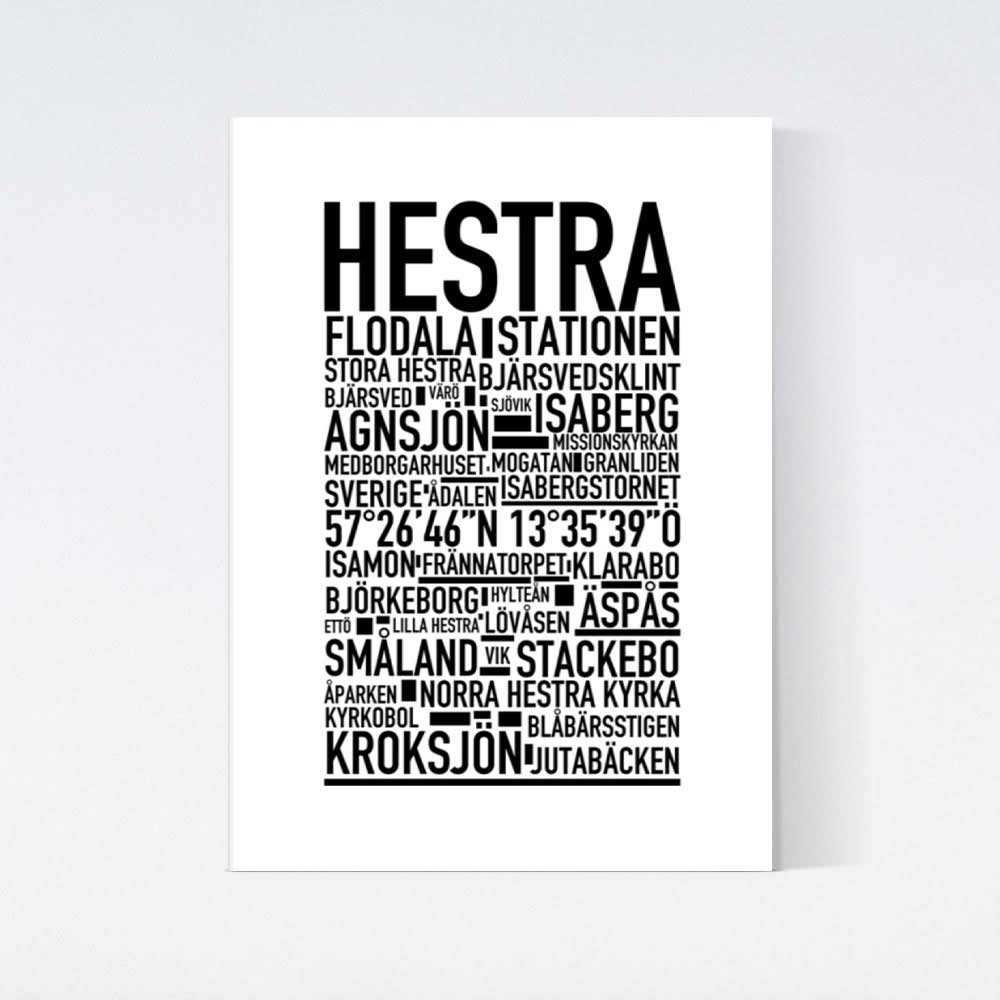 Hestra Text Poster