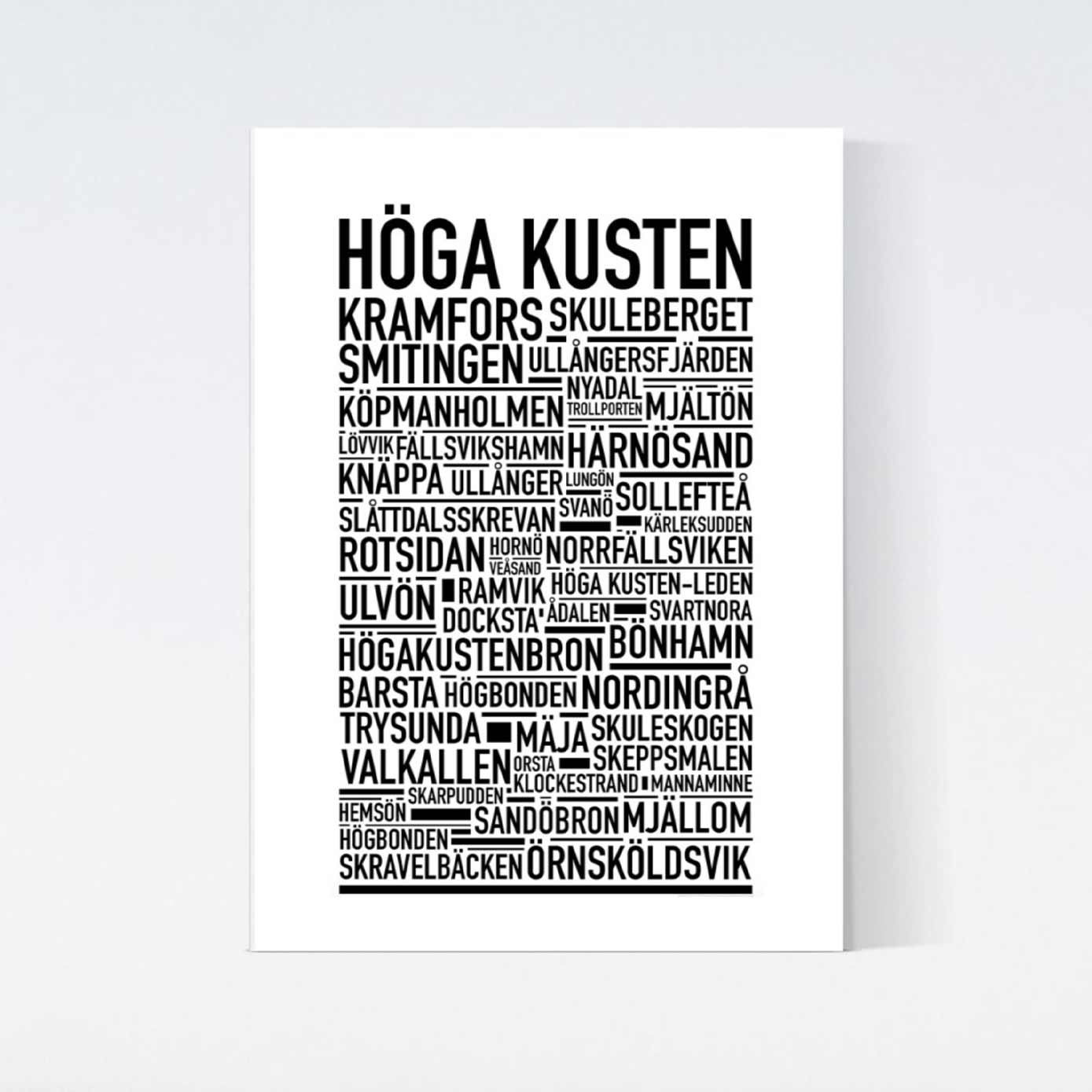 Höga Kusten Text Poster