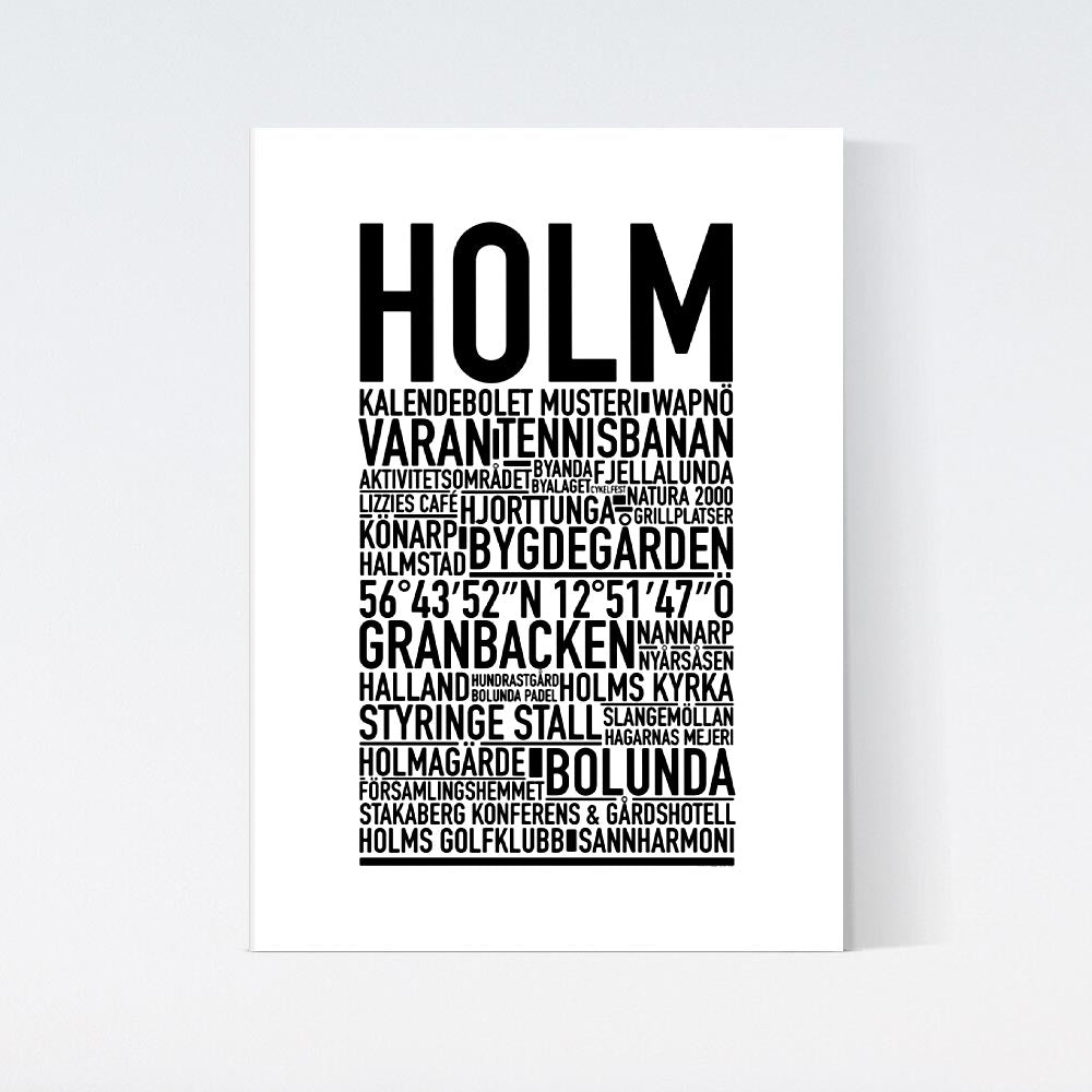 Holm Text Poster