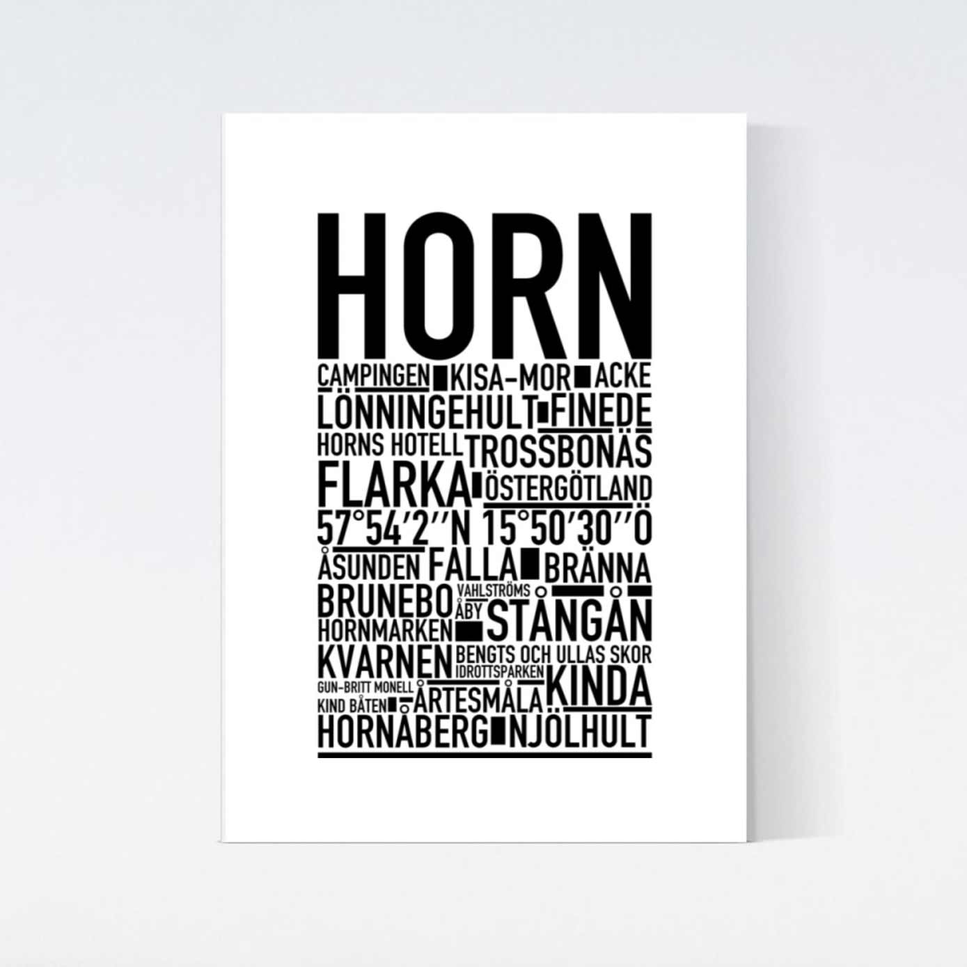 Horn Text Poster