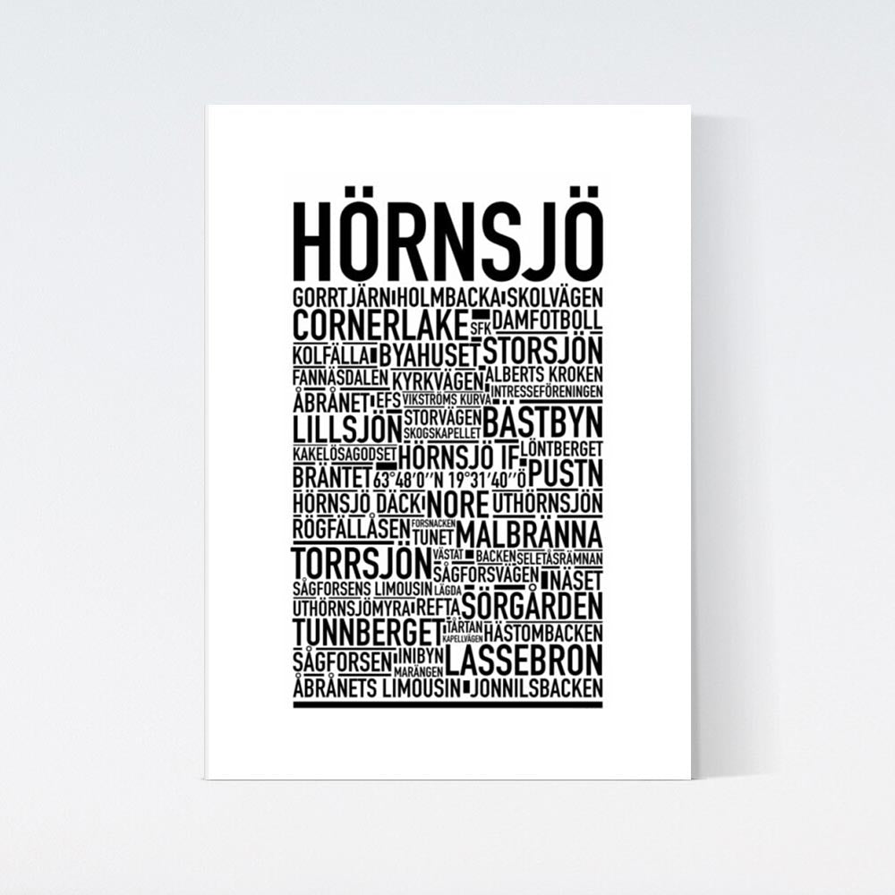 Hörnsjö Text Poster