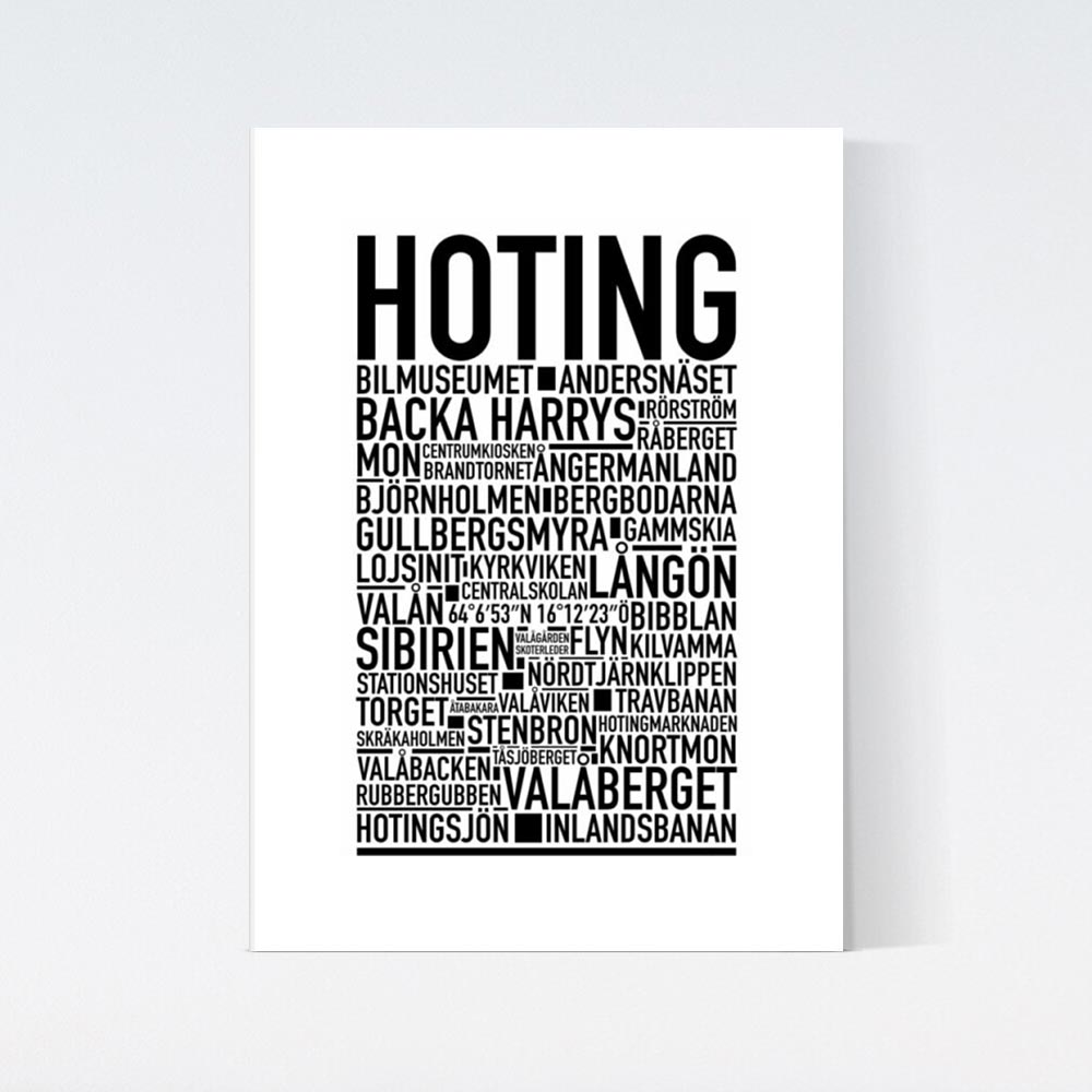 Hoting Text Poster