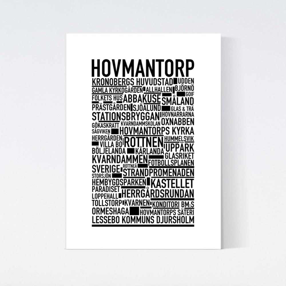 Hovmantorp Text Poster
