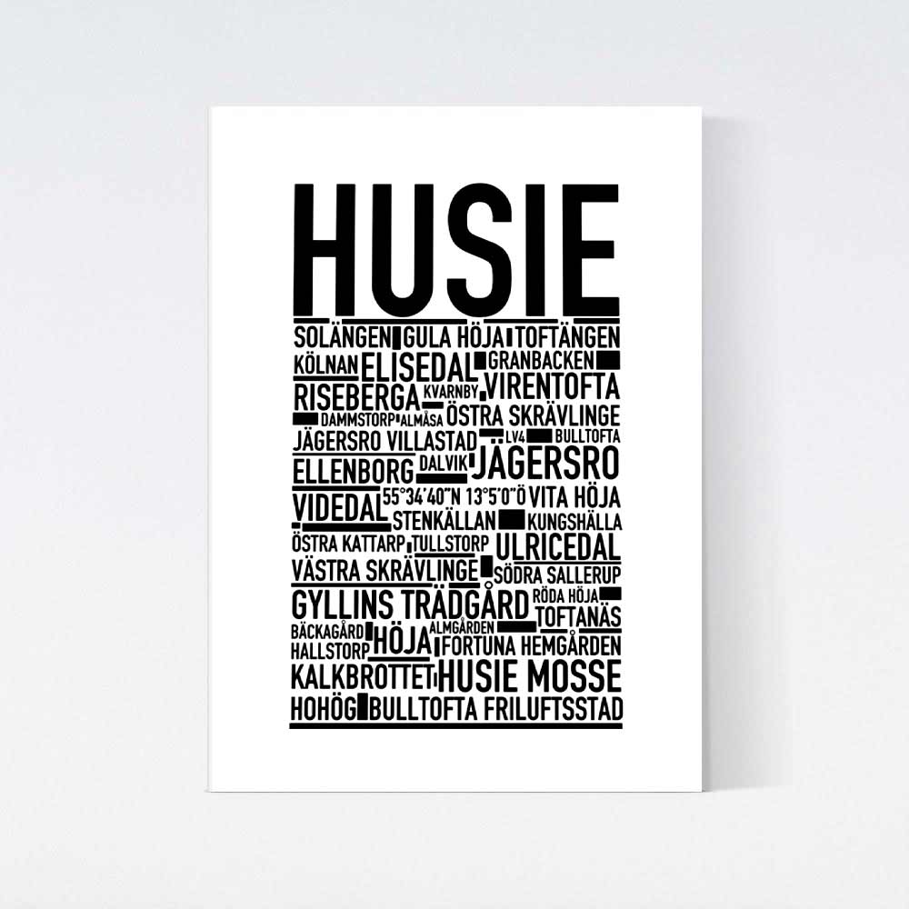 Husie Text Poster