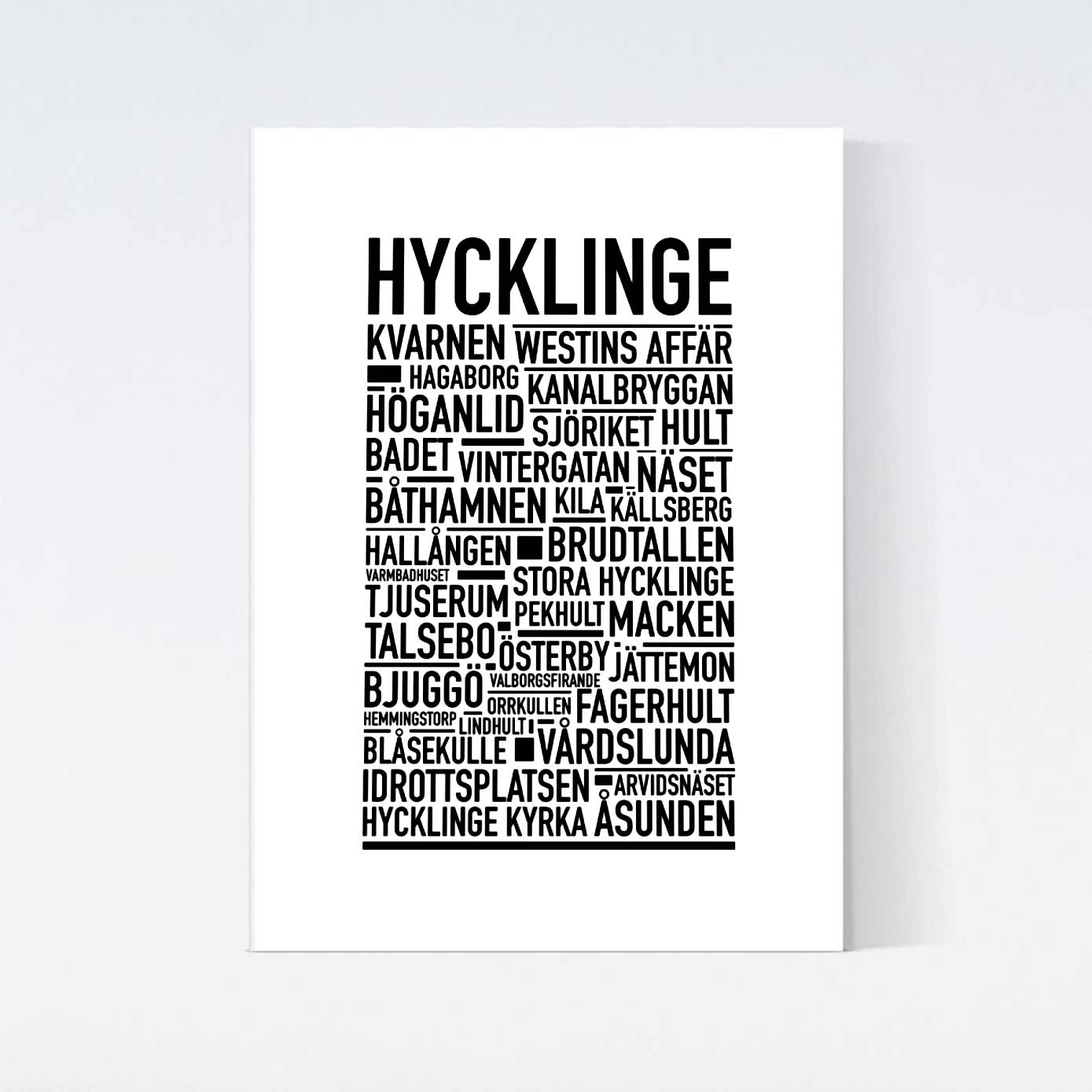 Hycklinge Text Poster