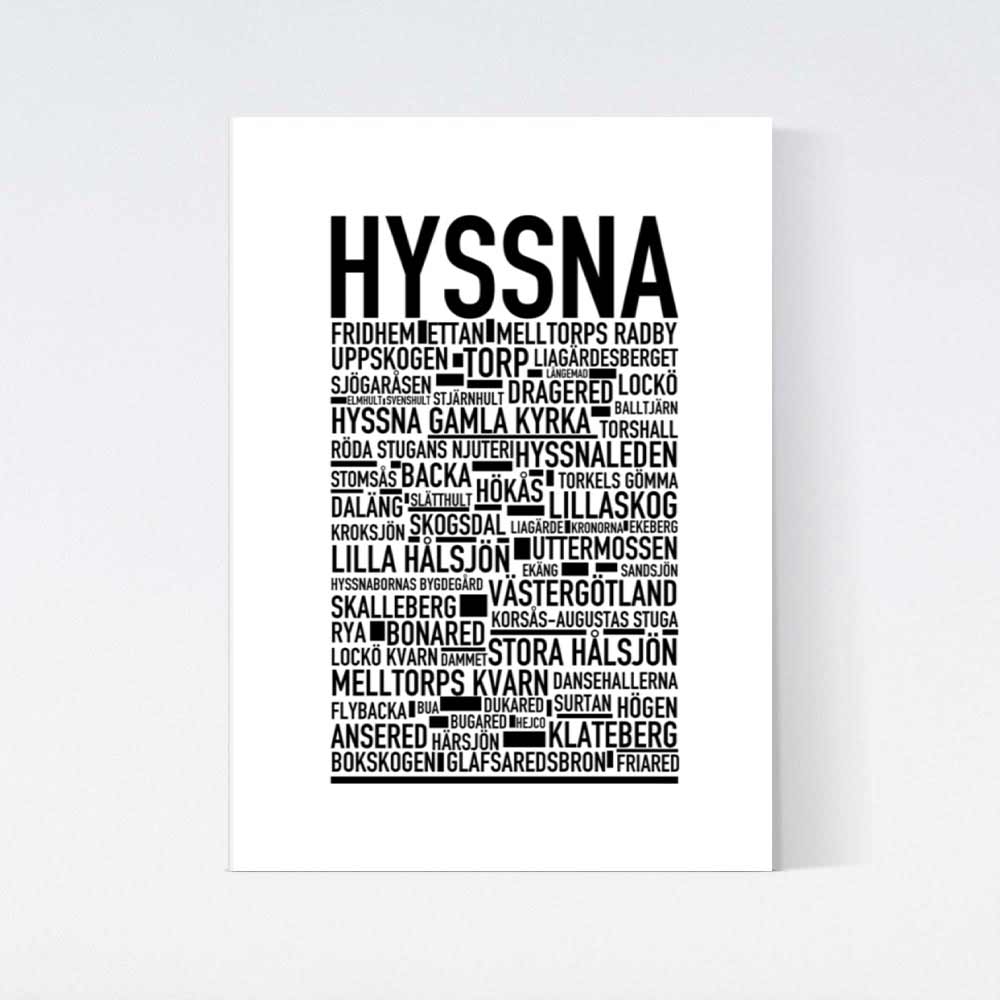 Hyssna Text Poster