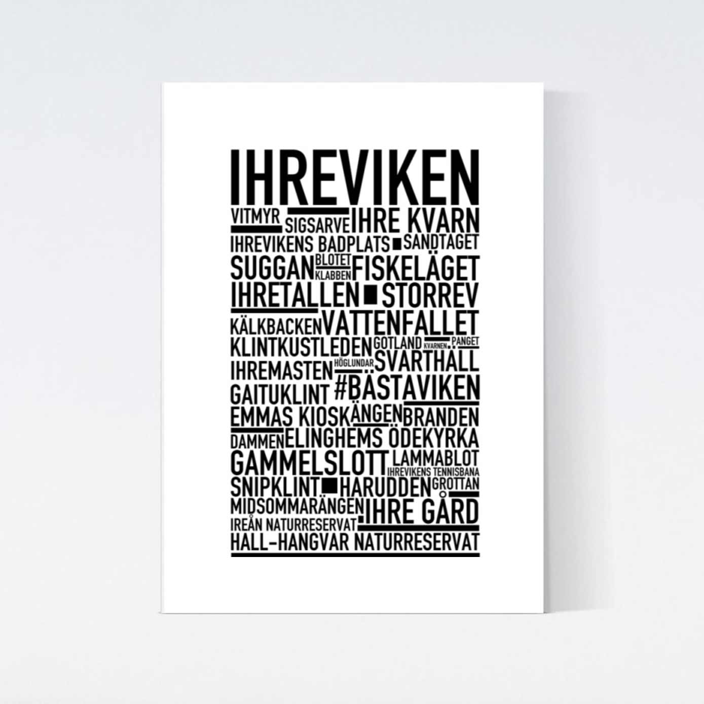 Ihreviken Text Poster