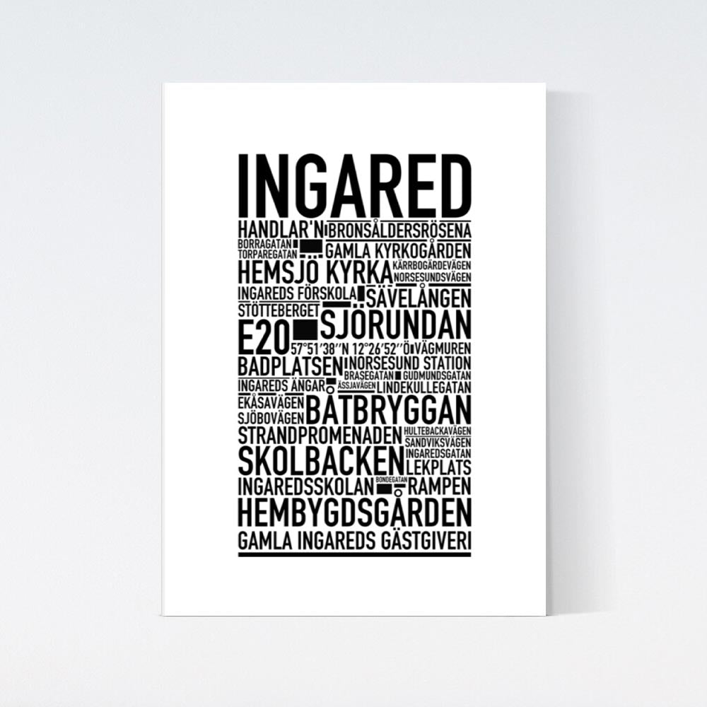 Ingared Text Poster