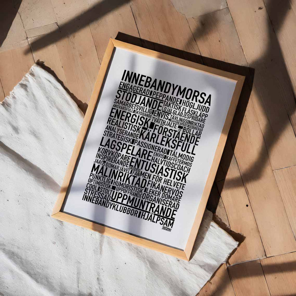 Innebandymorsa Text Poster