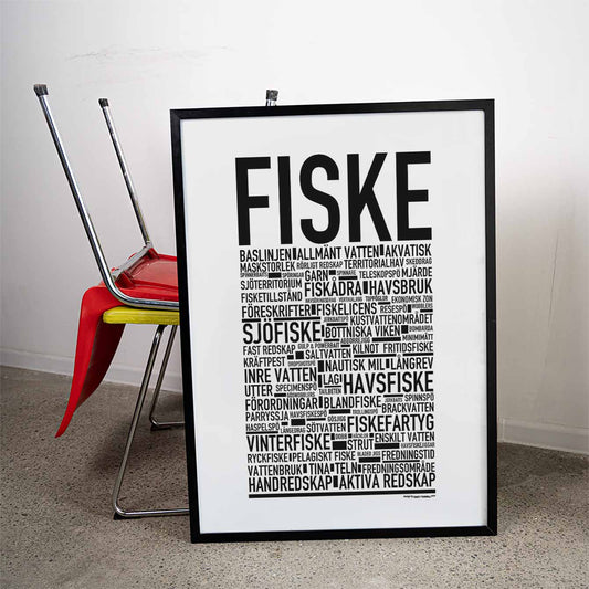 Fiske Text Poster
